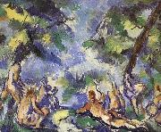 Paul Cezanne Bath nine women who painting
